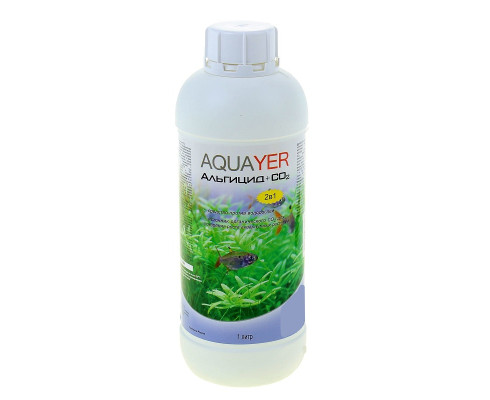 Средство для борьбы с водорослями Aquayer Альгицид+CО2,  1 л