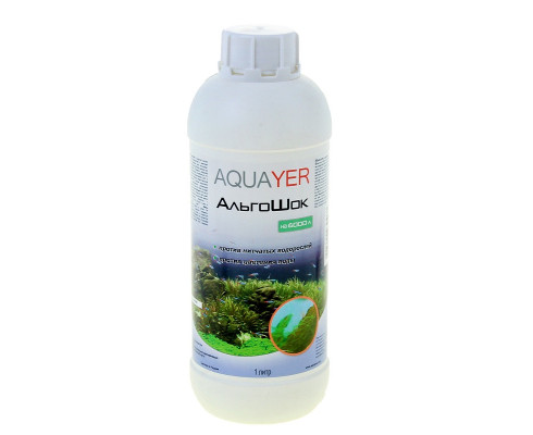 Средство для борьбы с водорослями Aquayer АльгоШок, 1 л