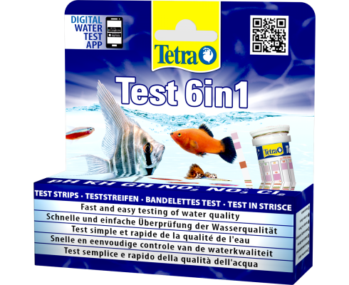 Набор основных тестов для аквариума Tetra Test 6in1 (25 полосок)