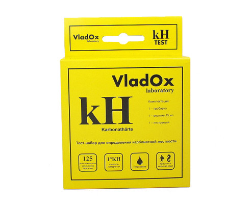 Тест-набор VladOx kH, для измерения карбонатной жесткости воды