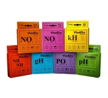 Тест-набор VladOx 7в1, для измерения уровня gH, kH, pH, NO2, NO3, NH3/4, PO4 в воде