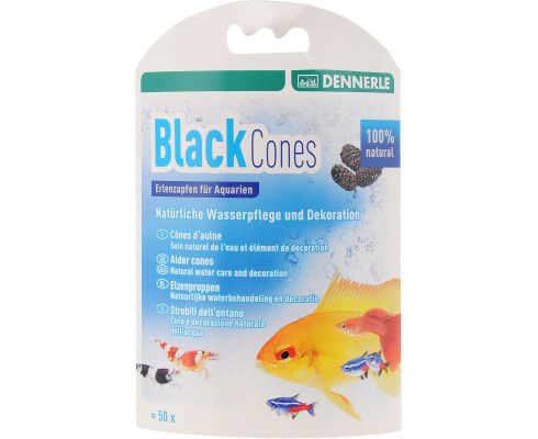  Сережки ольховые Dennerle BlackCones Erlenzapfen, 50 шт
