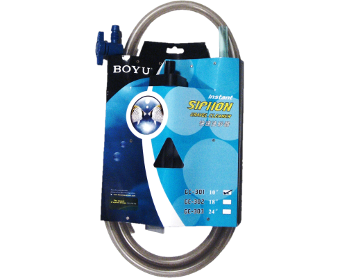Сифон Boyu GC-301 Треугольныйи с краном (25.8 см. ⌀5.3 см.)
