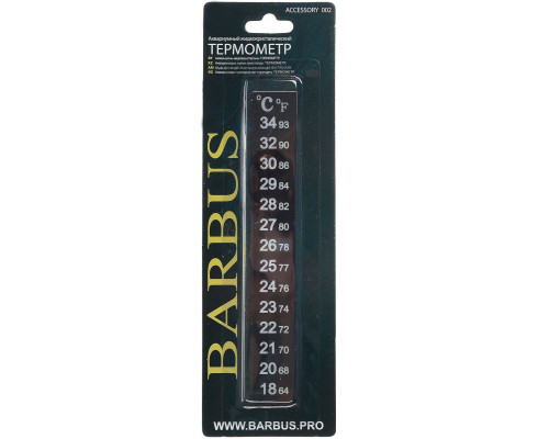 Термометр жидкокристаллический Barbus, 13 см