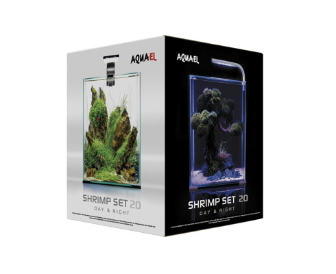 Aквариум AQUAEL SHRIMP SET DAY & NIGHT 20 куб, 19л