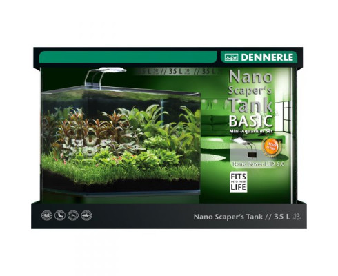 Панорамный нано-аквариум Dennerle Nano Scaper's Tank Basic 35