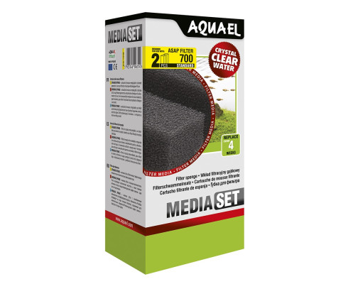 Губка для фильтра Aquael ASAP FILTER 700, крупнопористая (2шт)