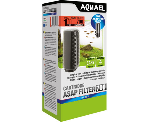 Картридж сменный для фильтра Aquael ASAP 700 с губкой и углем