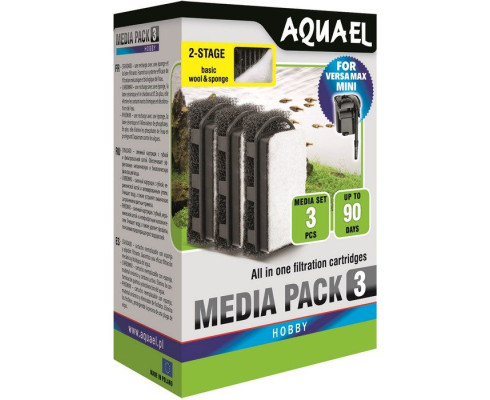 Картриджи для фильтра AQUAEL VERSAMAX mini (3 шт.)