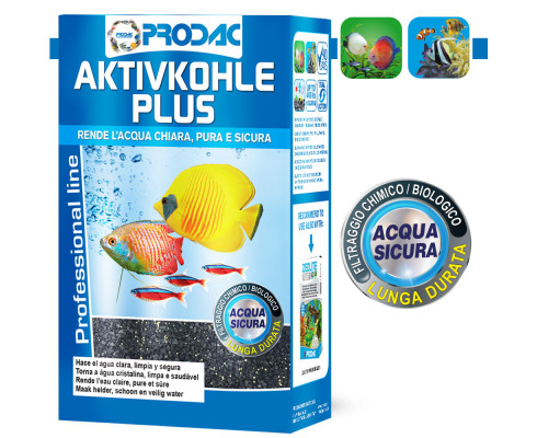 Фильтрующий материал Prodac Уголь кокосовый Activkohle Plus 200 г