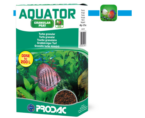 Торф гранулированный Prodac Aquator 400 г