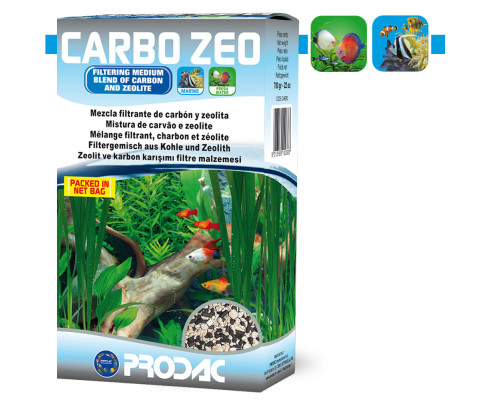 Фильтрующий материал Prodac Уголь+Цеолит Carbo Zeo 700 г