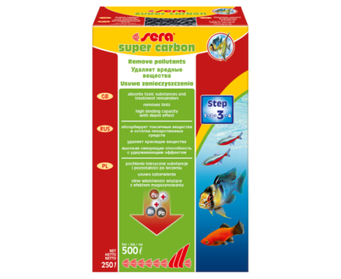 Активированный уголь Sera SUPER CARBON 250г