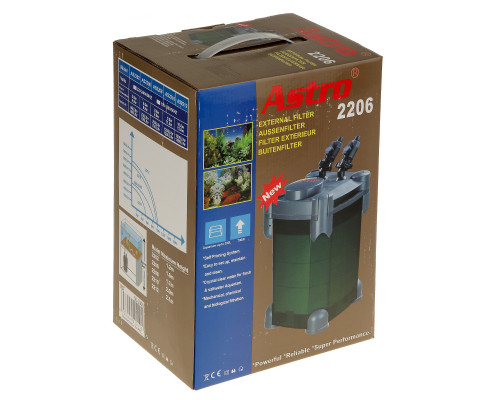 Внешний канистровый фильтр KW Zone Astro 2206, 8 Вт