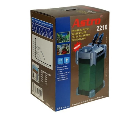 Внешний канистровый фильтр KW Zone Astro 2210, 13 Вт