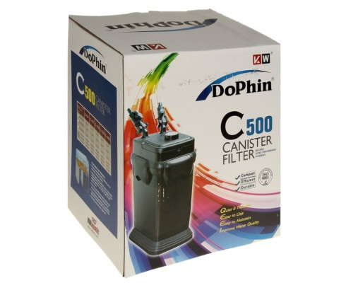Внешний канистровый фильтр KW Zone Dophin C-500, 12 Вт