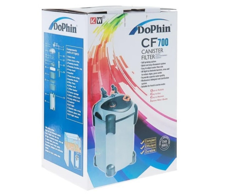 Внешний канистровый фильтр KW Zone Dophin CF-700 UV, 20 Вт