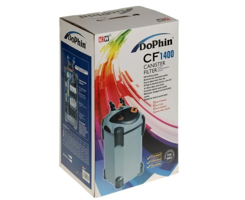 Внешний канистровый фильтр KW Zone Dophin CF-1400, 17 Вт