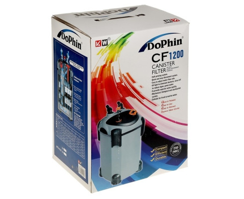 Внешний канистровый фильтр KW Zone Dophin CF-1200, 13,2 Вт