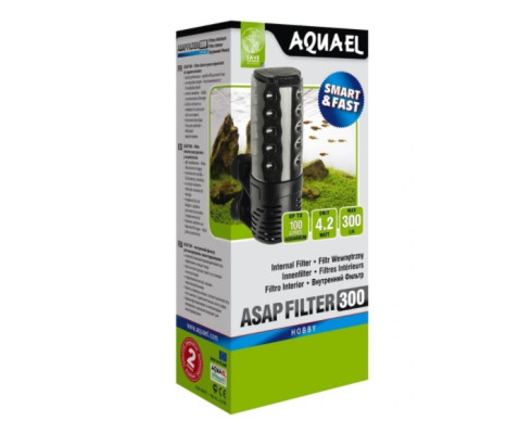 Внутренний фильтр AQUAEL ASAP FILTER 300 для аквариума до 100 л