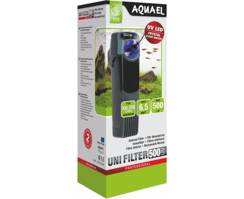 Внутренний фильтр AQUAEL UNI FILTER UV 500 для аквариума 100 - 200 л 
