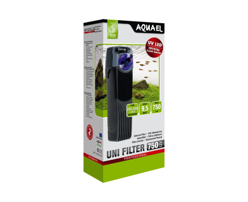 Внутренний фильтр AQUAEL UNI FILTER UV 750 для аквариума 200 - 300 