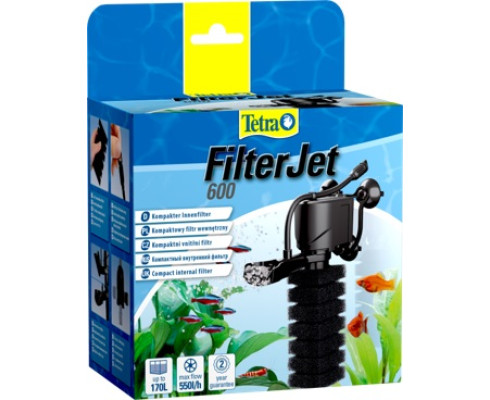 Фильтр внутренний Tetra FilterJet 600 компактный для аквариумов 120-170л, 550л/ч