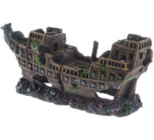 Декорация для аквариума Barbus "Лодка" 25x7,5x10,5 см 