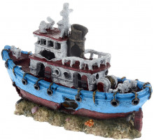 Декорация для аквариума Barbus "Лодка" 30,5x12x20 см