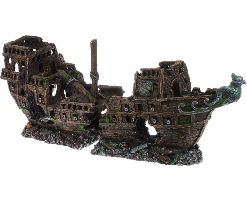 Декорация для аквариума Barbus "Фрегат" 100x28,5x38 см
