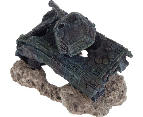 Декорация для аквариума Barbus "Танк", 18,5x12x14 см