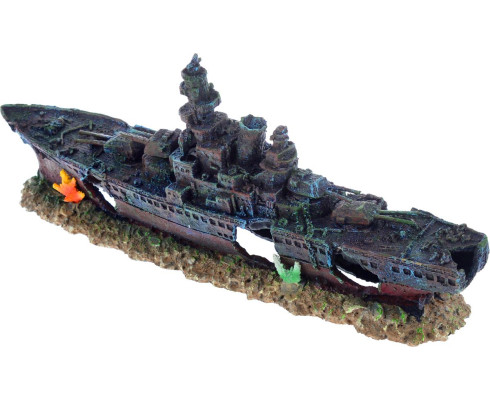 Декорация для аквариума Barbus "Корабль", 50x11,5x19,5 см