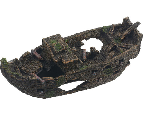 Декорация для аквариума Barbus Лодка 29x11,5x12,5 см
