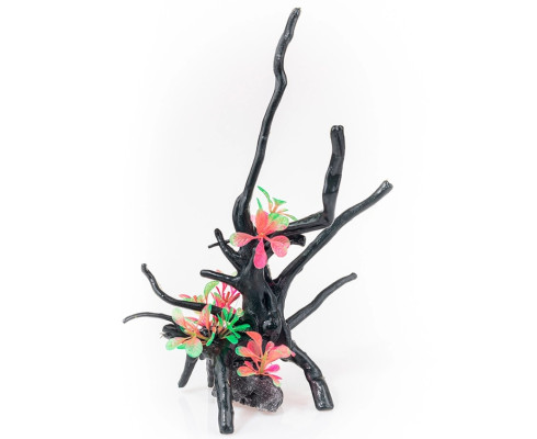Коряга с растениями Barbus Decor 214, 18*12*23см