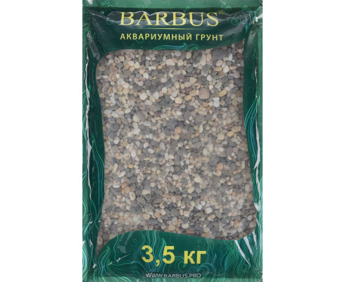 Грунт Barbus Феодосия №0, галька, 1 - 3 мм, 3,5 кг
