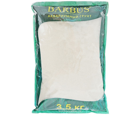 Грунт Barbus Карибы, кварцевый песок, 0,4 - 1 мм, 3,5 кг