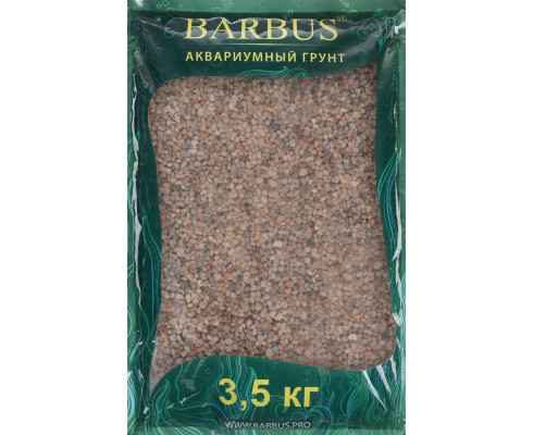 Грунт Barbus Премиум, галька, цвет: розовый, 2 - 4 мм, 3,5 кг