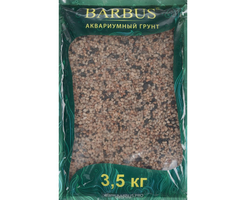 Грунт Barbus Премиум, галька, цвет: черно-розовый, 2 - 4 мм, 3,5 кг