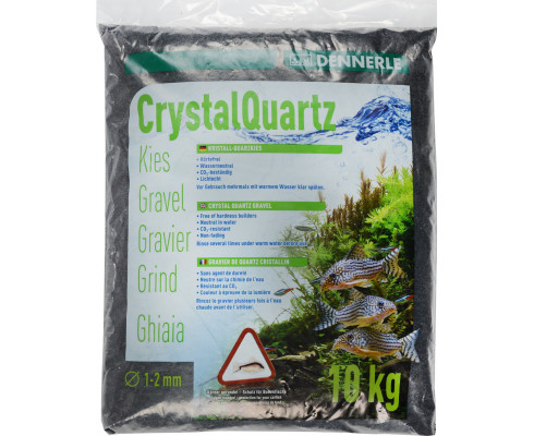 Грунт Dennerle Kristall-Quarz природный черный, 1-2 мм, 10 кг