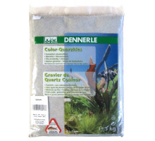 Грунт Dennerle Color Quartz Gravel светло-серый, 1-2 мм, 5 кг