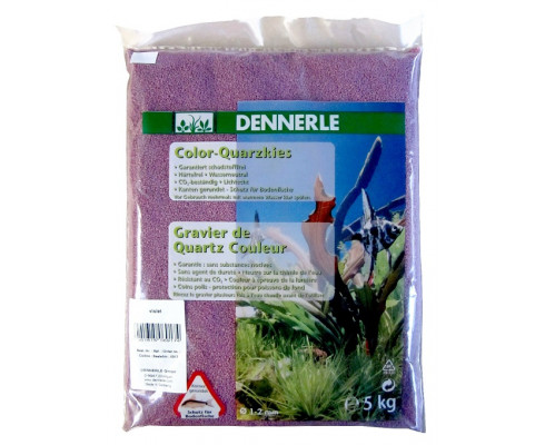 Грунт Dennerle Color Quartz Gravel фиолетовый, 1-2 мм, 5 кг