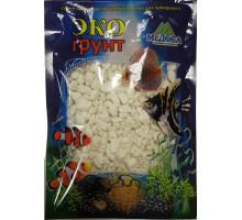 Грунт Белое море, мрамор окатанный, 5-10 мм 3,5 кг