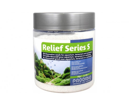 Песок декоративный Prodibio Relief Series S, белый, 1кг