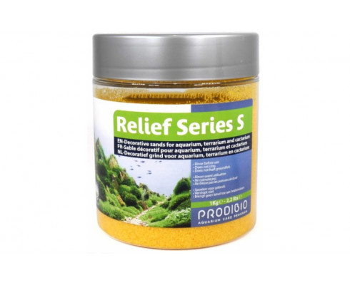 Песок декоративный Prodibio Relief Series S, охра, 1кг