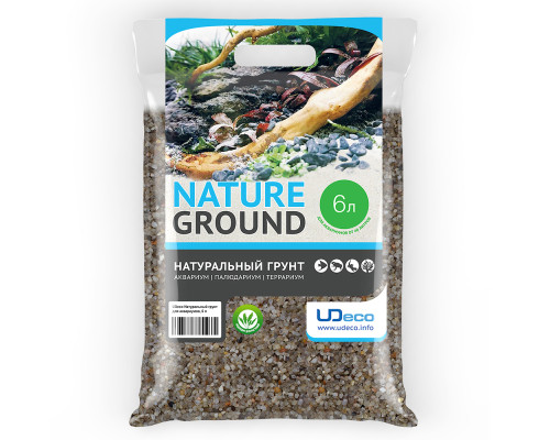 Грунт UDeco River Light Светлый песок, 2,5-5 мм, 6 л (10 кг)
