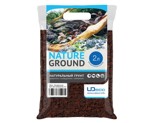 Грунт UDeco Premium Lava XL Лавовая крошка, 9-12 мм, 2 л
