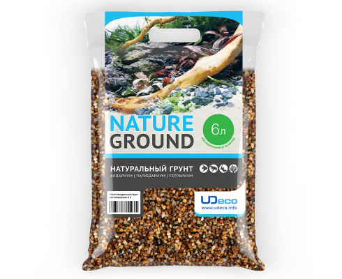 Грунт UDeco River Yellow Желтый гравий, 3-5 мм, 6 л (10 кг)