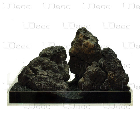 Натуральный камень UDeco Black Lava MIX SET 15