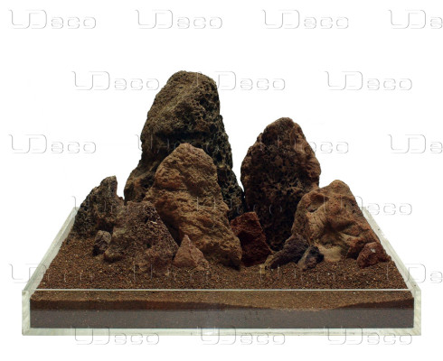 Натуральный камень UDeco Brown Lava MIX SET 12