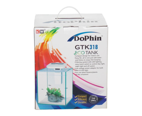 Аквариум KW Zone DOPHIN ECO TANK GTK318, с комплектом,19 л
